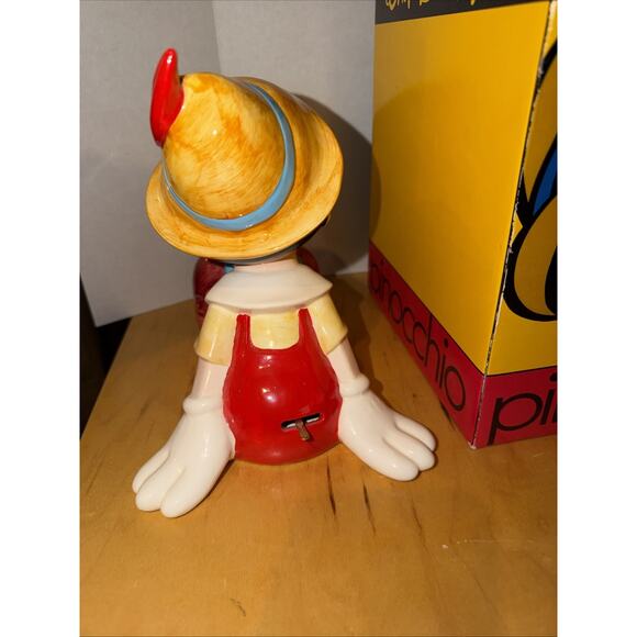 Vintage Disney Pinocchio Porcelain Music Box "When You Wish Upon A Star" Schmid - Picture 3 of 8